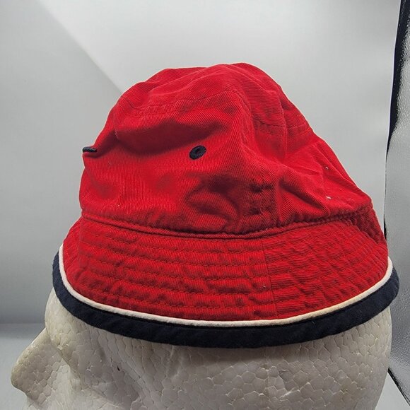 Nike Infant Red Bucket Hat Camping Outdoors Casual Summer Lightweight - Picture 2 of 8